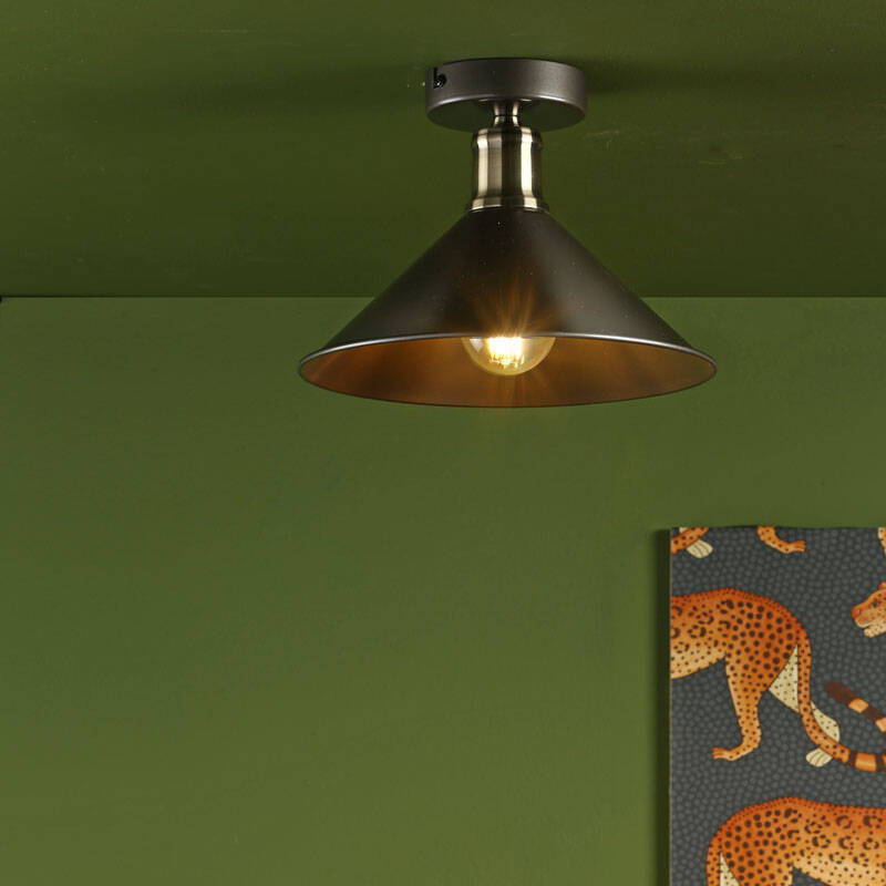 Image of Dar Jalen Semi-Flush Ceiling Light