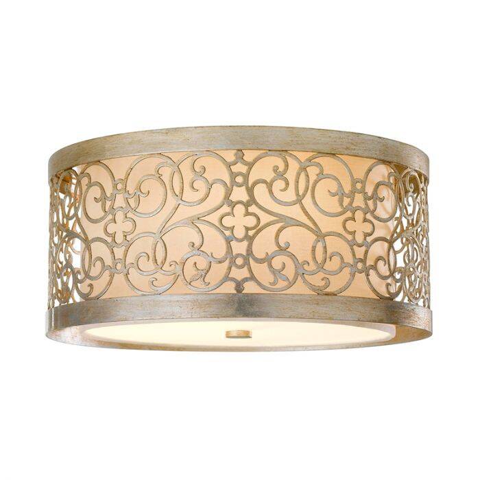 Image of Feiss Arabesque 2 Light Flush Ceiling Light
