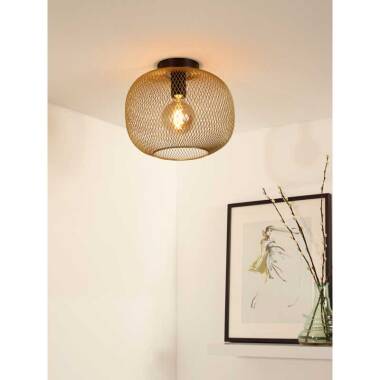 Image of Lucide Mesh Flush Ceiling Light