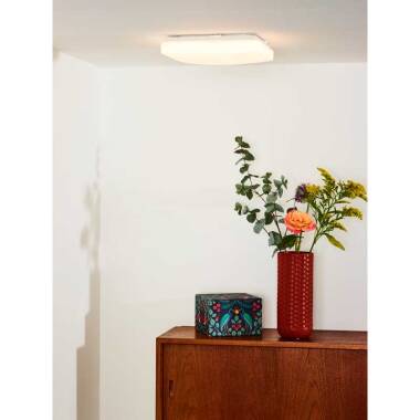Image of Lucide Otis Square LED Flush Ceiling Light