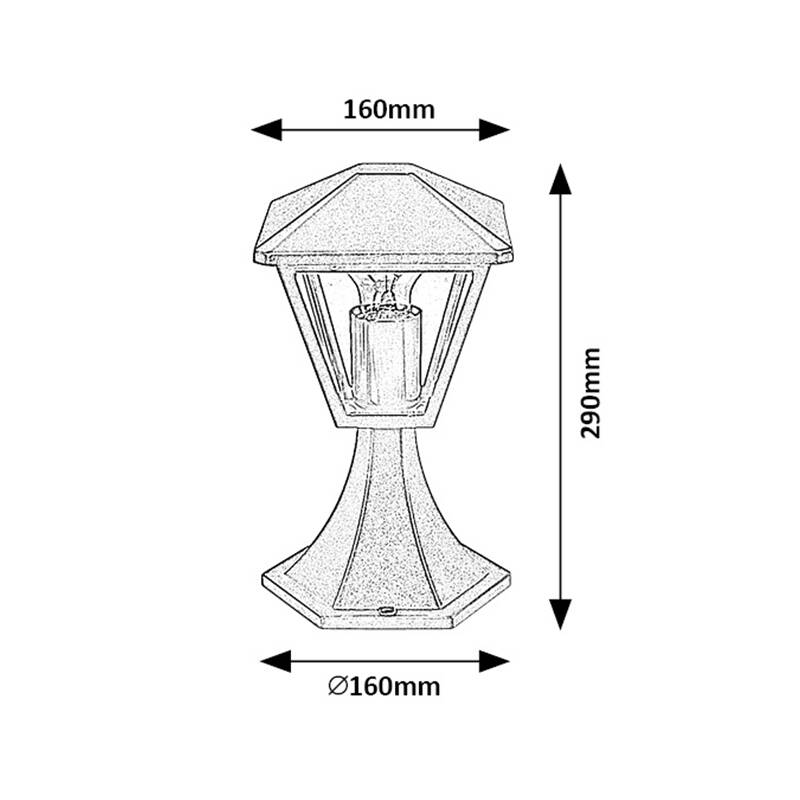 Image of Edit Paravento Outdoor Pedestal Light