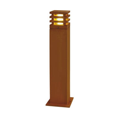 SLV Rusty Square 710 Outdoor Bollard Light
