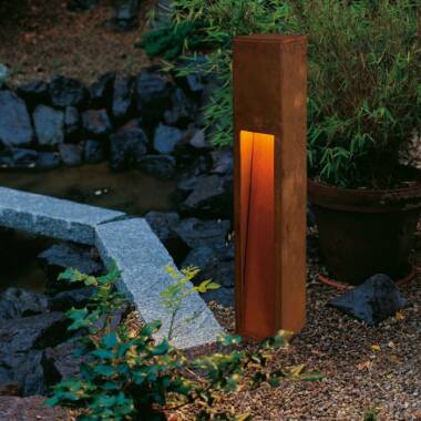 Image of SLV Rusty Slot Outdoor Post Light