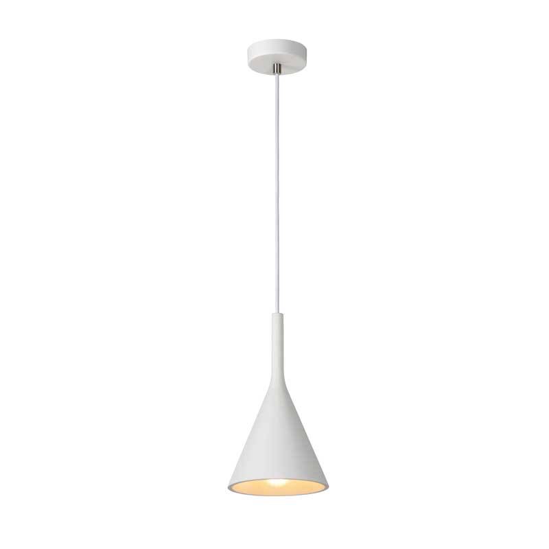 Image of Lucide Gipsy Cone Plaster Ceiling Pendant Light