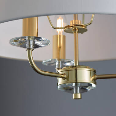Image of Endon Nixon 3 Light Ceiling Pendant Light