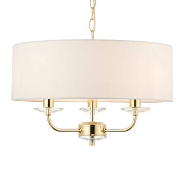 Image of Endon Nixon 3 Light Ceiling Pendant Light