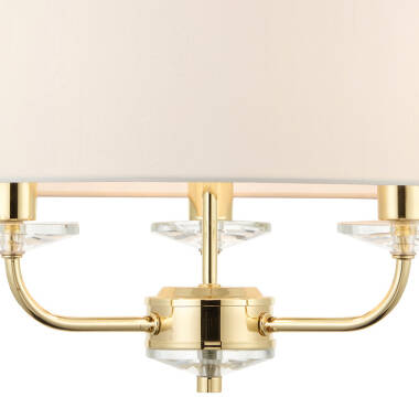 Image of Endon Nixon 3 Light Ceiling Pendant Light