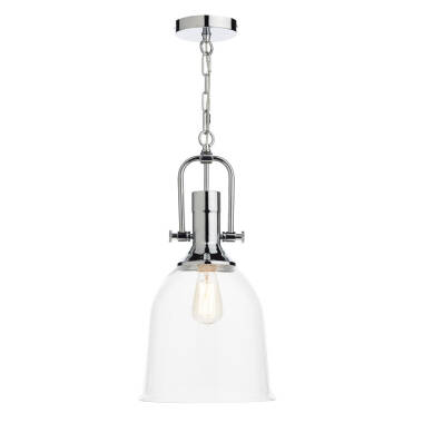 Dar Nolan Dual Mount Glass Ceiling Pendant Light