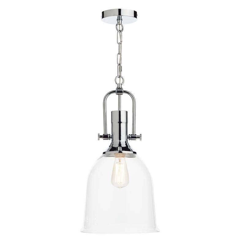 Image of Dar Nolan Dual Mount Glass Ceiling Pendant Light