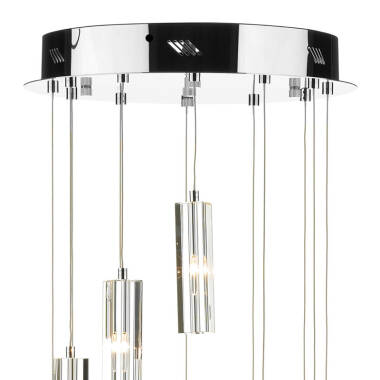 Image of Dar Galileo 12 Light LED Cascade Ceiling Pendant