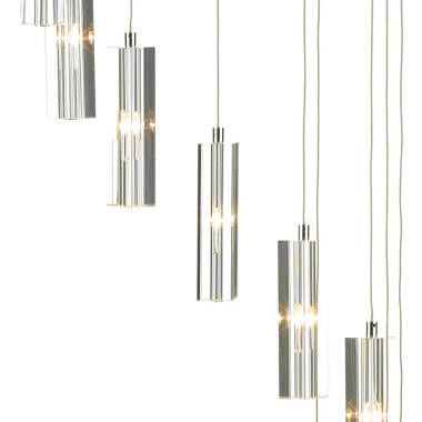 Image of Dar Galileo 12 Light LED Cascade Ceiling Pendant