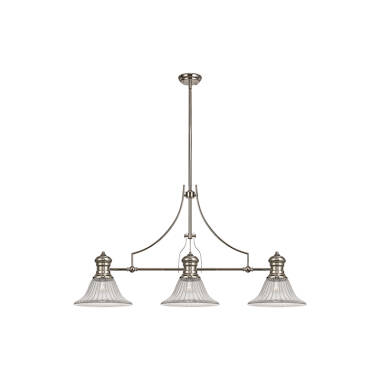 Basil 3 Light Glass Celing Pendant
