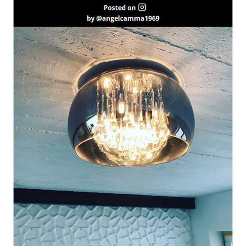 Image of Lucide Pearl Glass Flush Ceiling Light