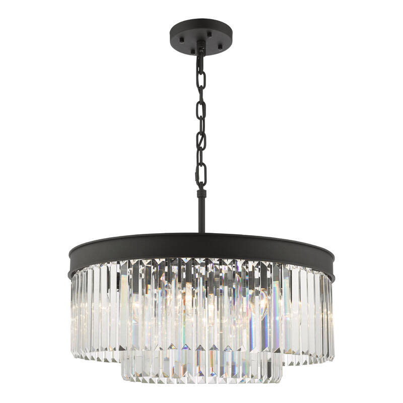 Image of Dar Celeus Crystal Chandelier