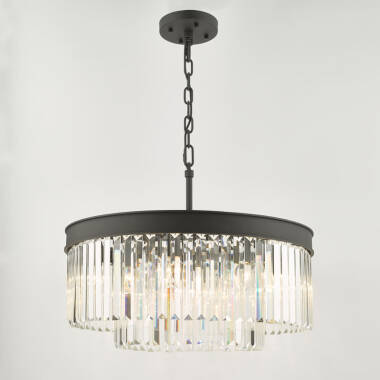 Image of Dar Celeus Crystal Chandelier