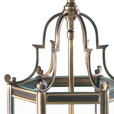 Image of Dar Moorgate 3 Light Glass Ceiling Pendant Light
