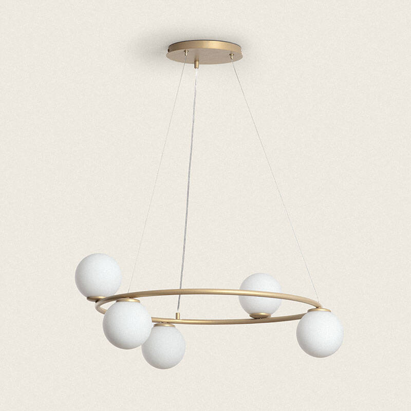Image of Edit Orb 5 Light Chandelier