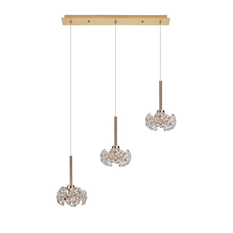 Image of Paris Crystal 3 Light Bar Ceiling Pendant
