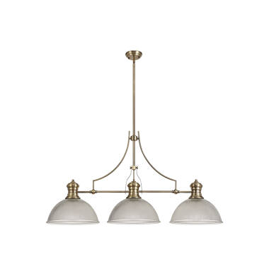 Fawn 3 Light Glass Bar Ceiling Pendant
