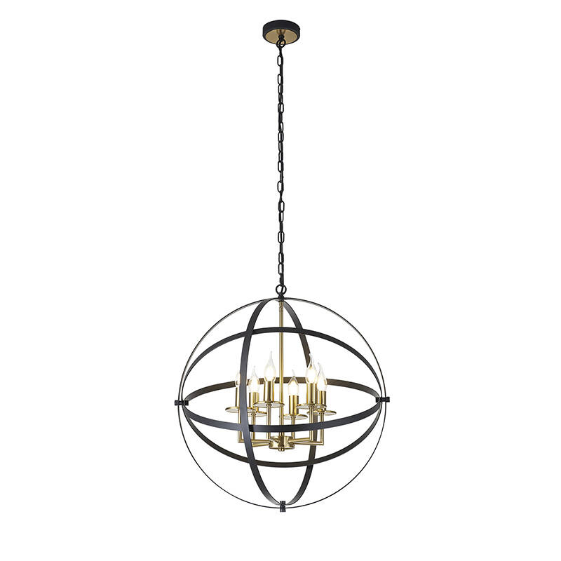 Image of Vesta 6 Arm Ceiling Pendant Light