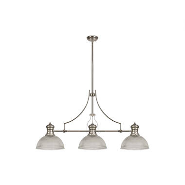 Fawn 3 Light Glass Bar Ceiling Pendant