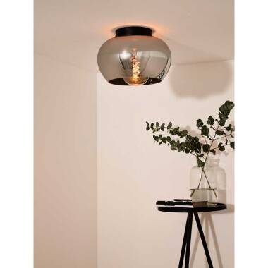 Image of Lucide Judi Glass Flush Ceiling Light