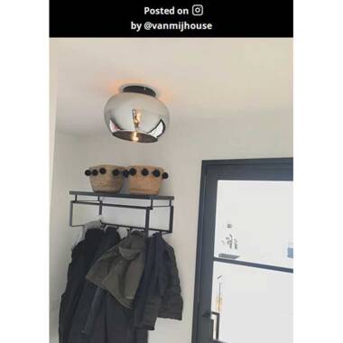 Image of Lucide Judi Glass Flush Ceiling Light