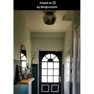 Image of Lucide Judi Glass Flush Ceiling Light