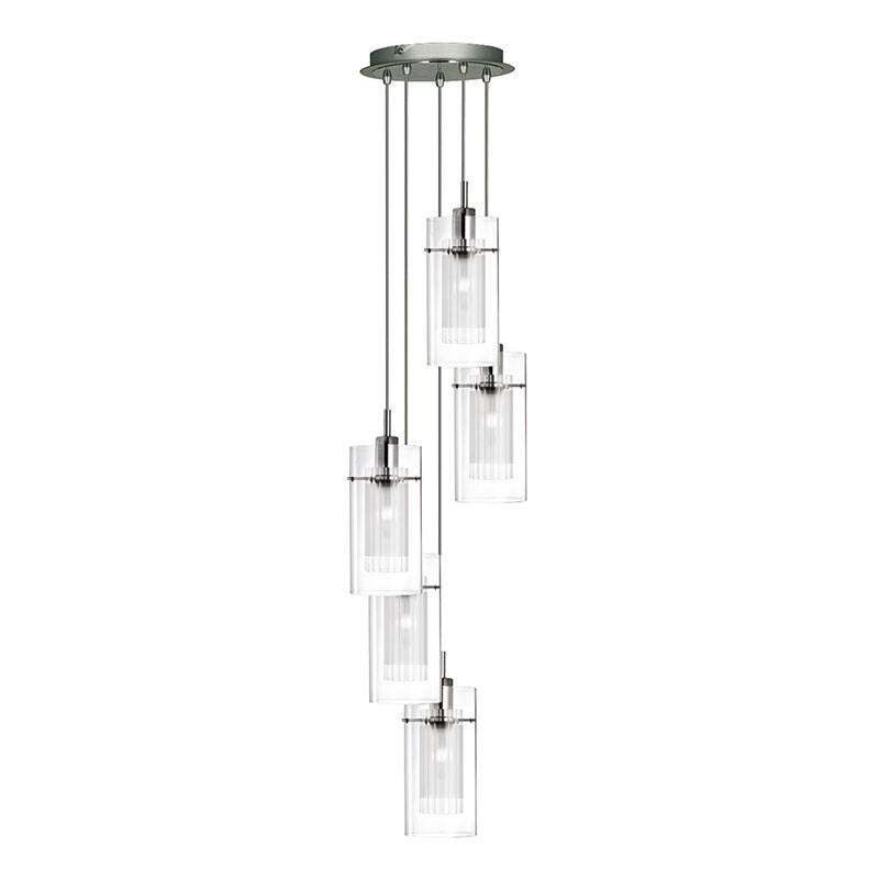 Image of Searchlight Duo III Glass 3 Light Cluster Ceiling Pendant
