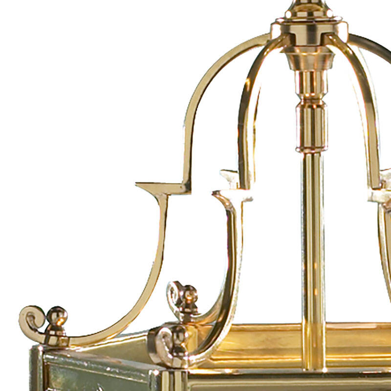 Image of Dar Moorgate 3 Light Glass Ceiling Pendant Light