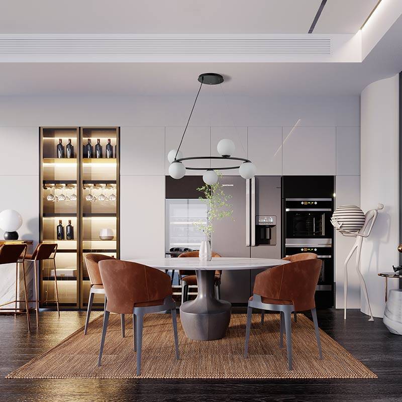 Image of Edit Orb 5 Light Chandelier