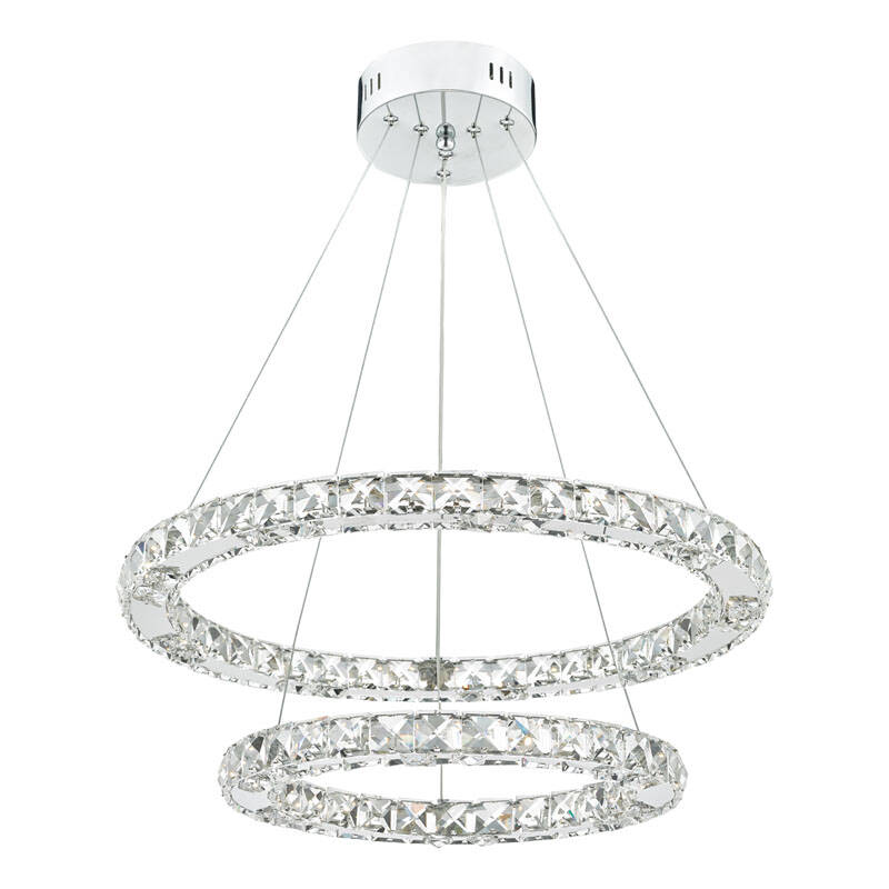 Image of Dar Roma LED Crystal Ceiling Pendant Light
