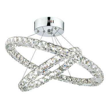 Image of Dar Roma LED Crystal Ceiling Pendant Light