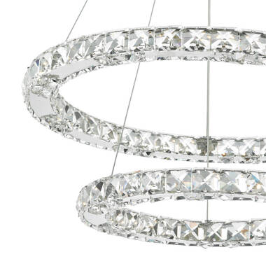 Image of Dar Roma LED Crystal Ceiling Pendant Light