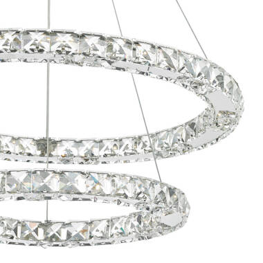 Image of Dar Roma LED Crystal Ceiling Pendant Light
