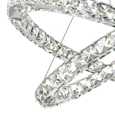 Image of Dar Roma LED Crystal Ceiling Pendant Light