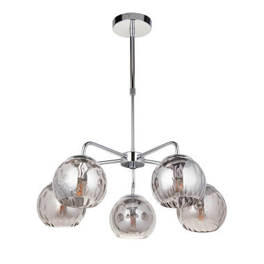 Image of Endon Dimple 5 Arm Ceiling Pendant Light