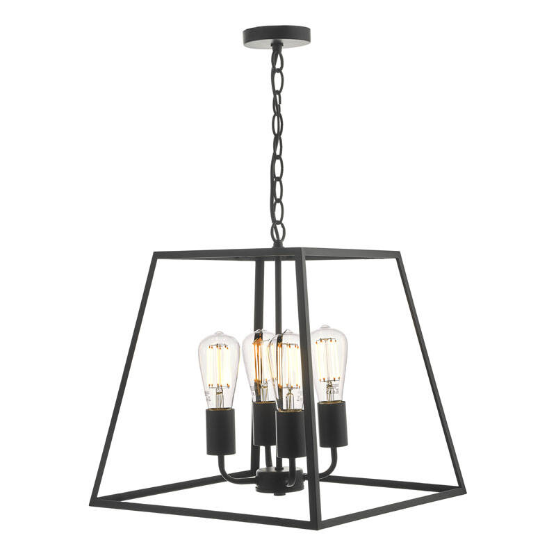 Image of Dar Academy 4 Arm Ceiling Pendant Light
