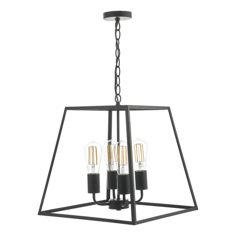 Image of Dar Academy 4 Arm Ceiling Pendant Light