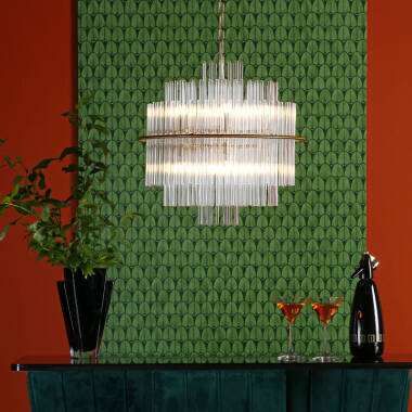 Image of Dar Lukas Glass Chandelier