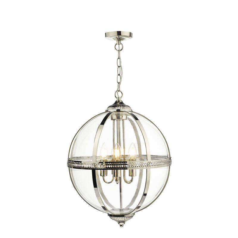 Image of Dar Vanessa 5 Arm Ceiling Pendant Light