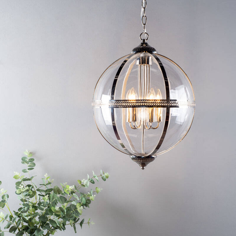 Image of Dar Vanessa 5 Arm Ceiling Pendant Light