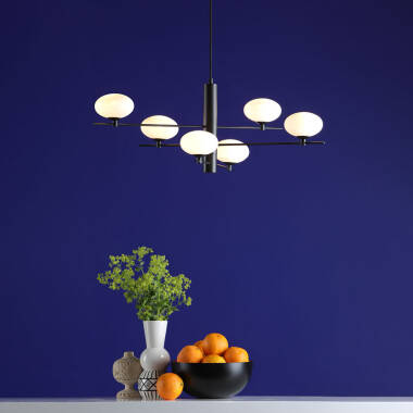 Image of Dar Jasper 6 Light Pendant