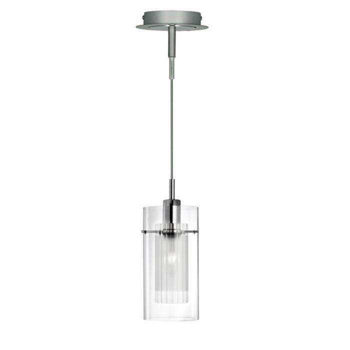 Image of Searchlight Duo III Glass Ceiling Pendant Light