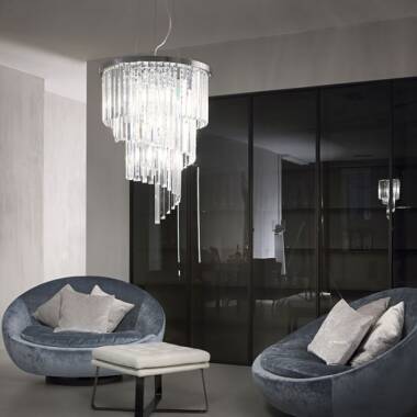 Image of Carlton 12 Light Crystal Chandelier