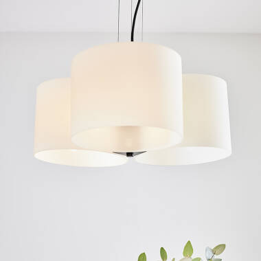 Image of Oturo 3 Light Glass Ceiling Pendant