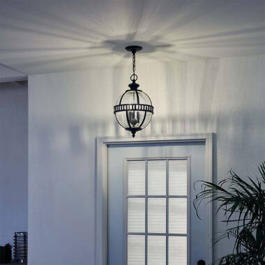 Image of Kichler Halleron 3 Light Pendant Porch Lantern