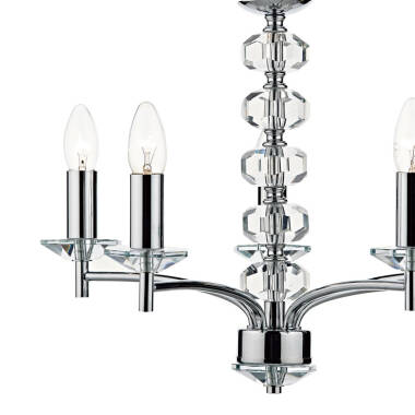 Image of Dar Oleana 5 Light Chandelier