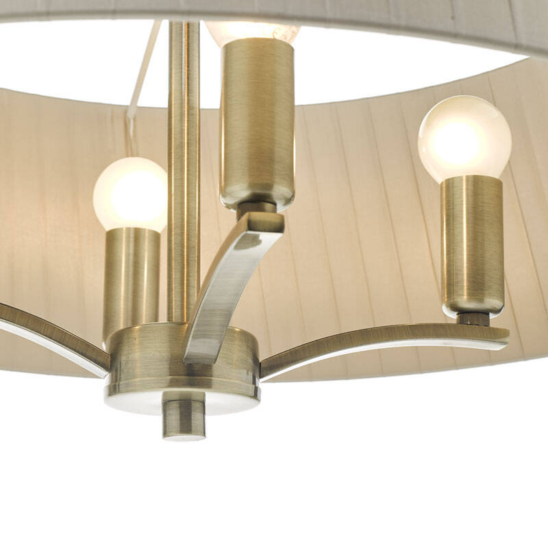Image of Dar Cristin 4 Arm Ceiling Pendant Light