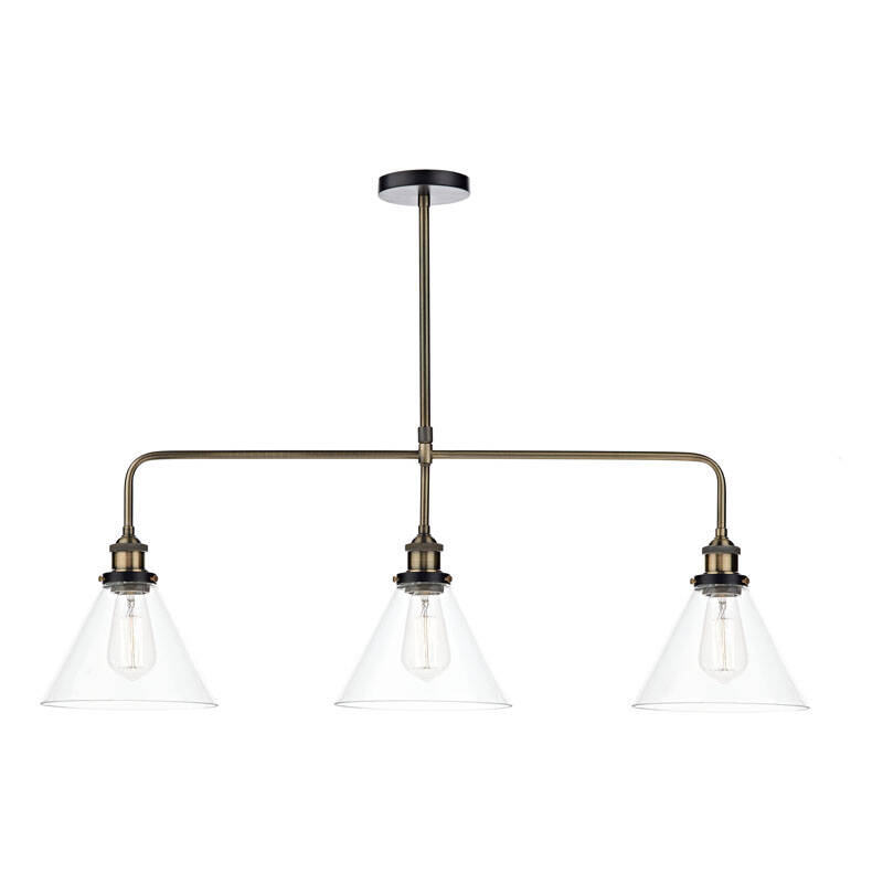 Image of Dar Ray 3 Light Bar Ceiling Pendant